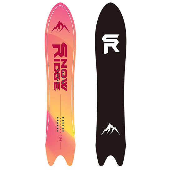 Swallow tail snowboard